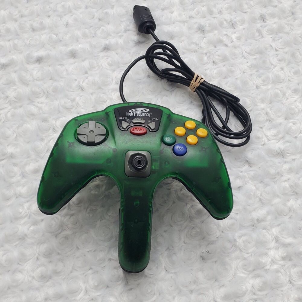 High Frequency Turbo Controller Nintendo 64 N64 Translucent Jungle Green Wired